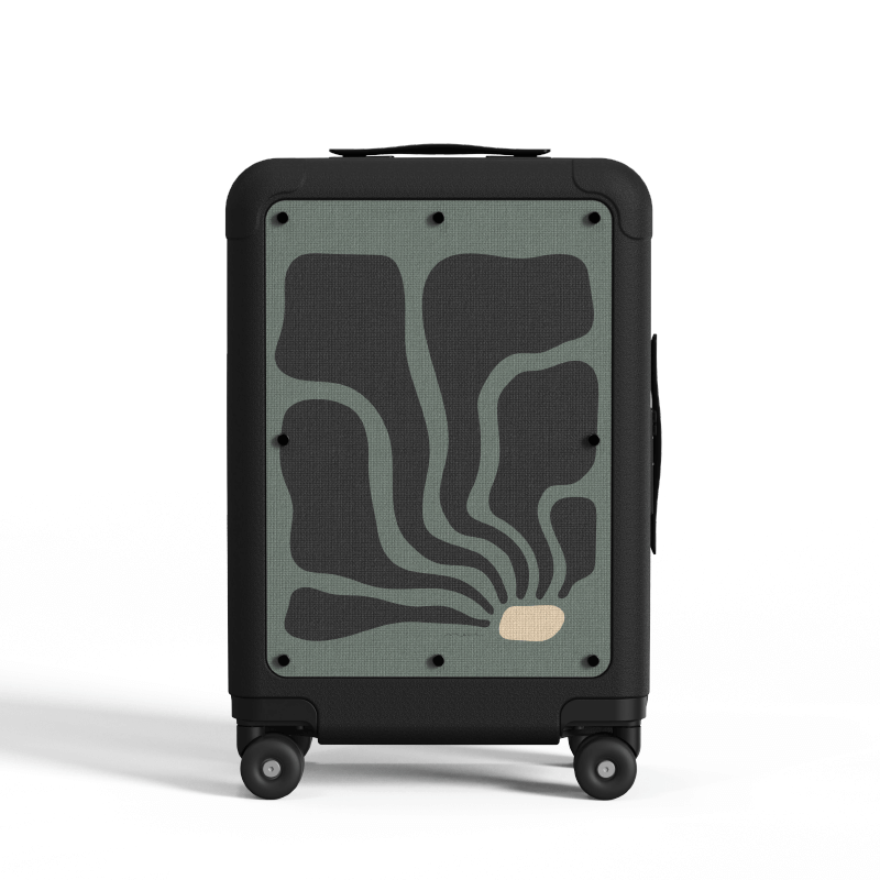 Amapola Beltza by Maore Sagarzazu | ROVOS 21'' Carry-On Luggage