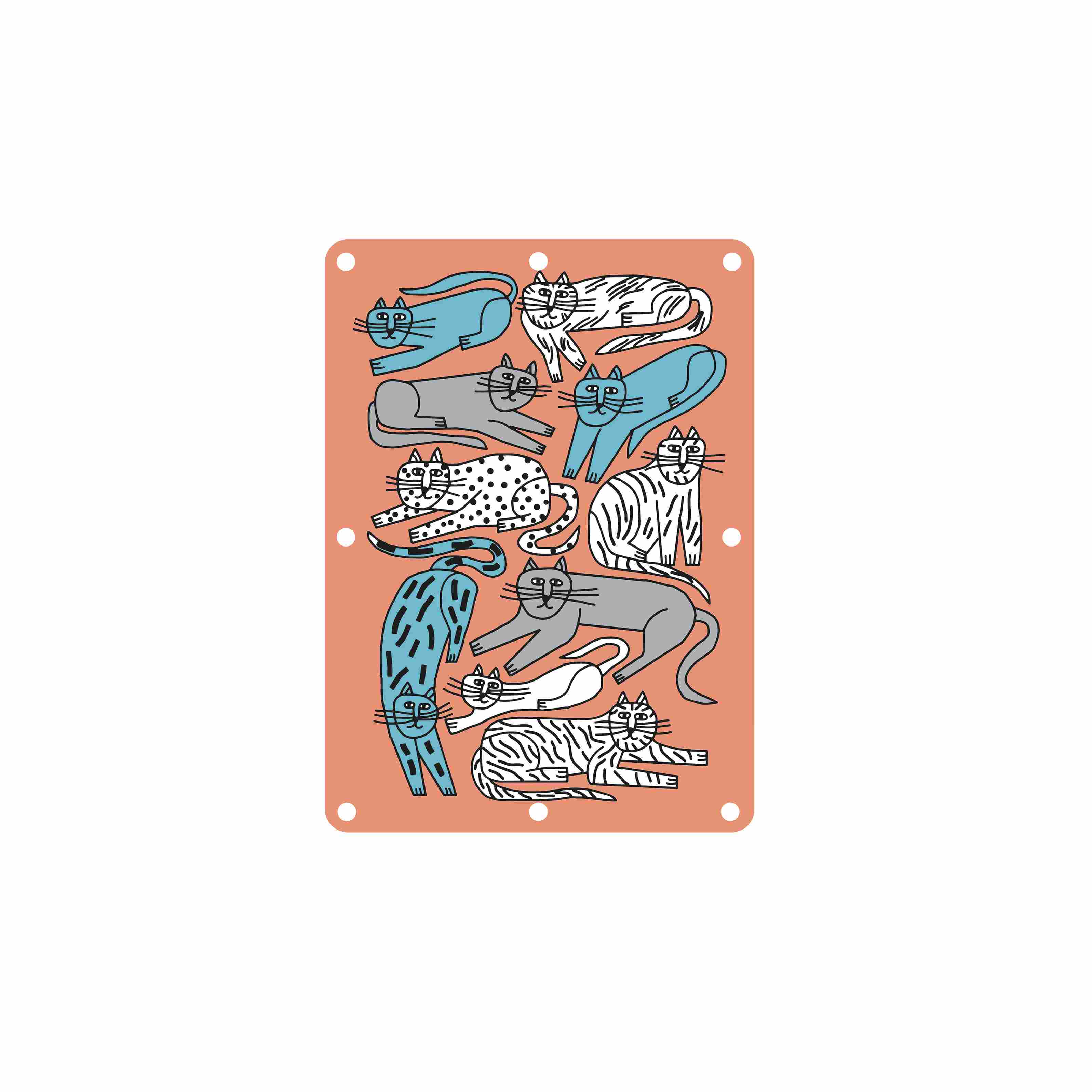 Cats Canvas Luggage Panel | ROVOS